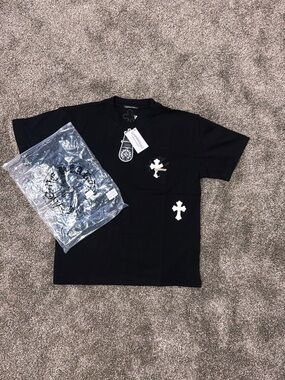 Black chrome hearts shirt
